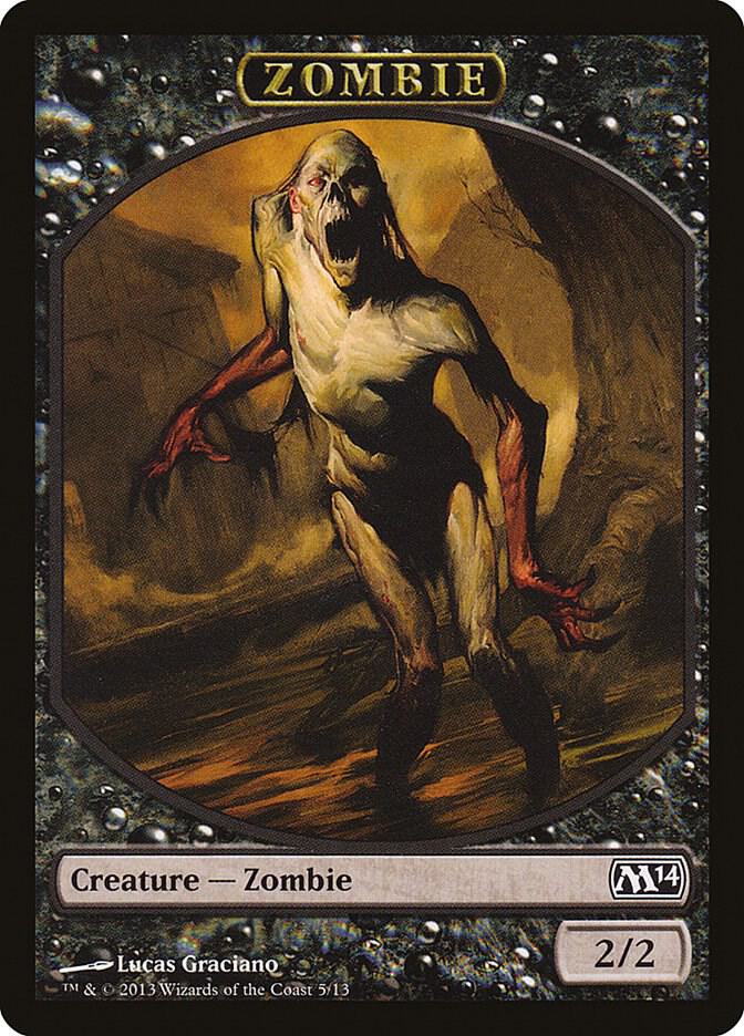 Zombie Token 5 card from Magic 2014 (M14)