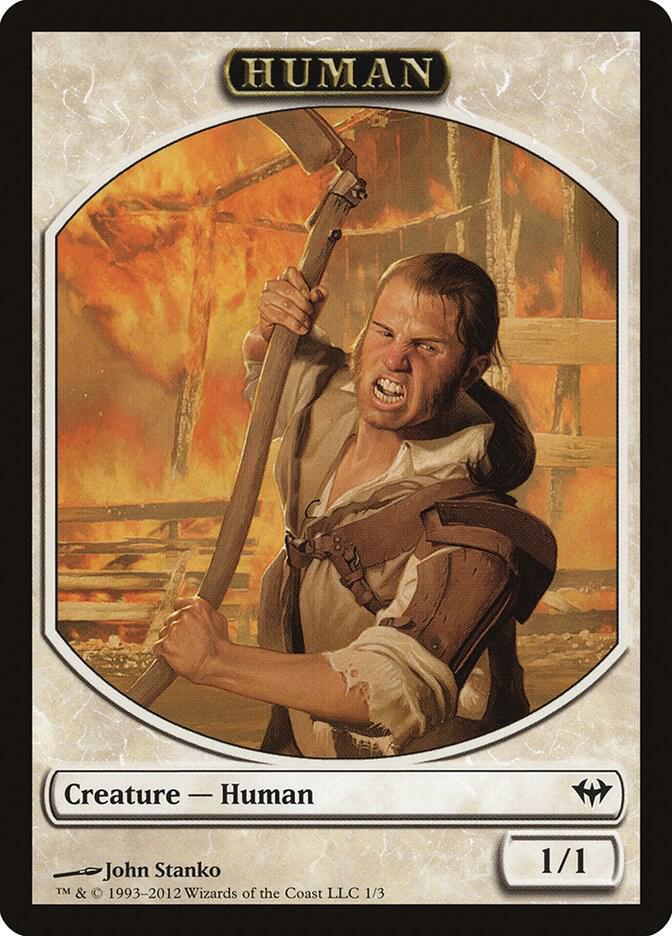 Human Token 1 card from Dark Ascension