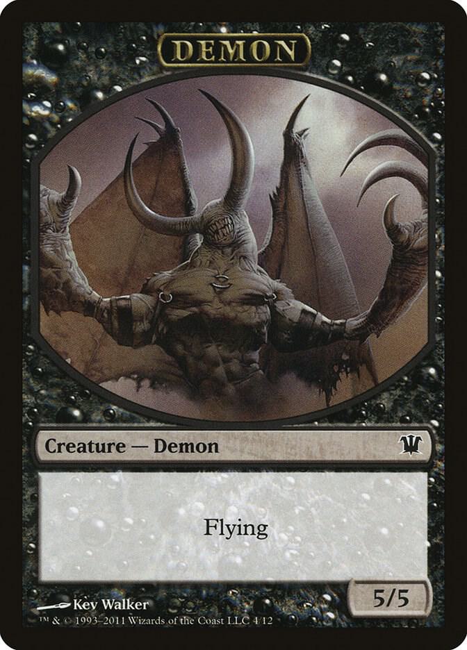 Demon Token 4 card from Innistrad