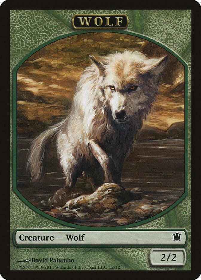 Wolf Token 12 card from Innistrad