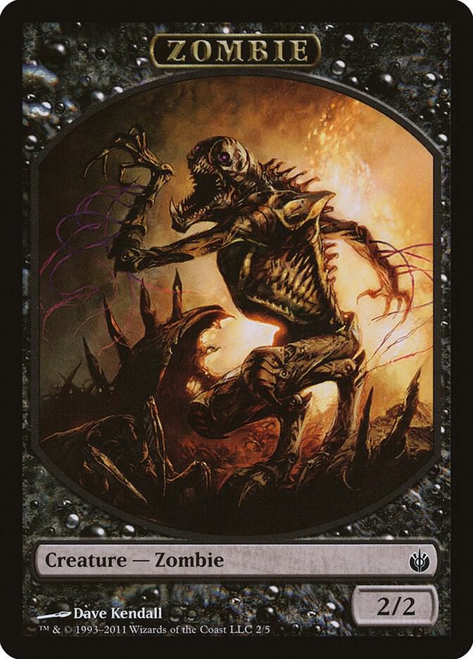 Zombie Token 2 card from Mirrodin Besieged