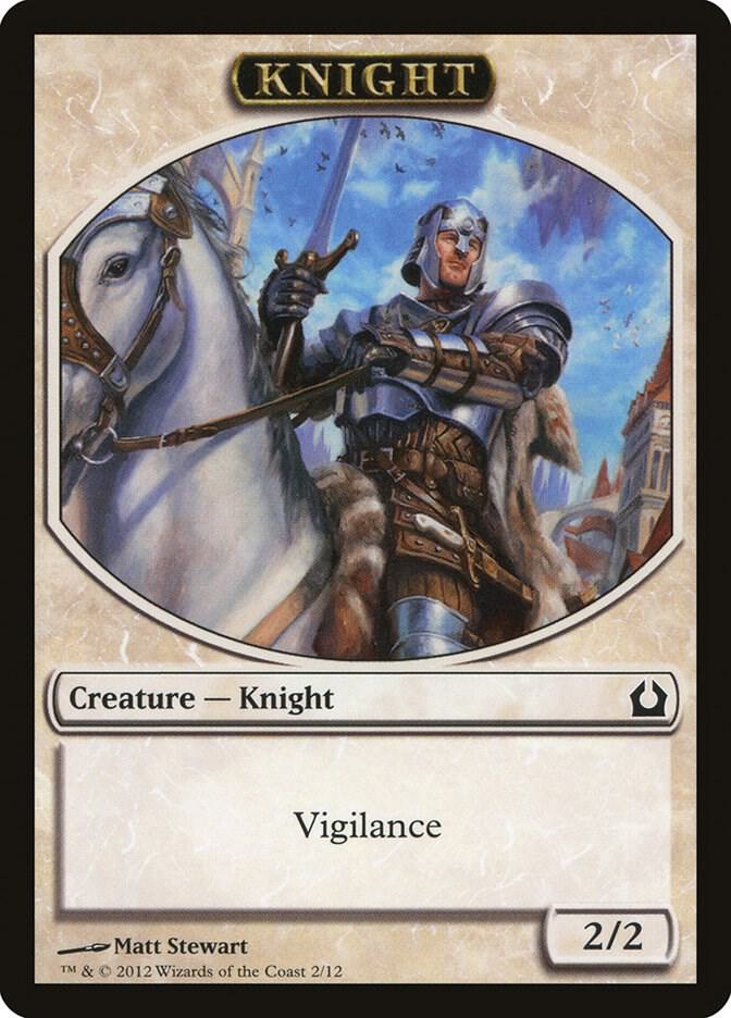 Knight Token 2 card from Return to Ravnica