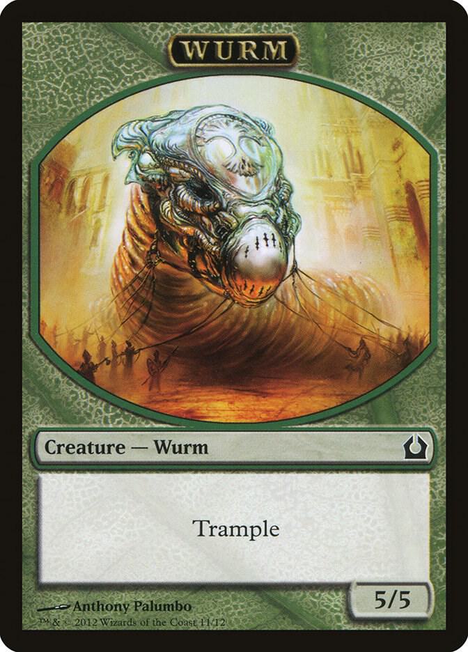 Wurm Token 11 card from Return to Ravnica