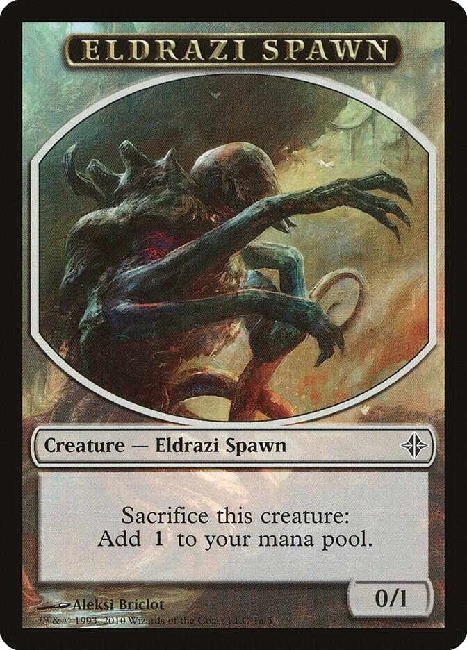 Eldrazi Spawn Token 1a card from Rise of the Eldrazi