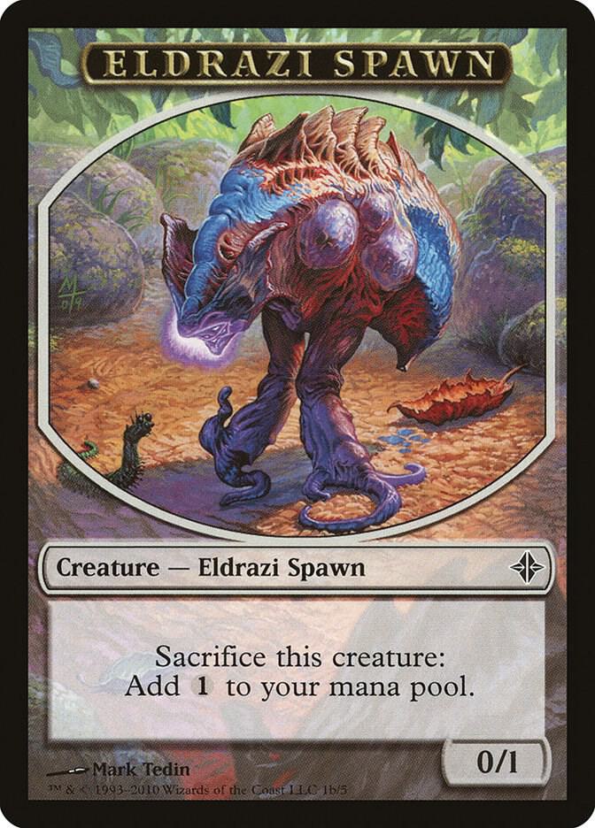 Eldrazi Spawn Token 1b card from Rise of the Eldrazi