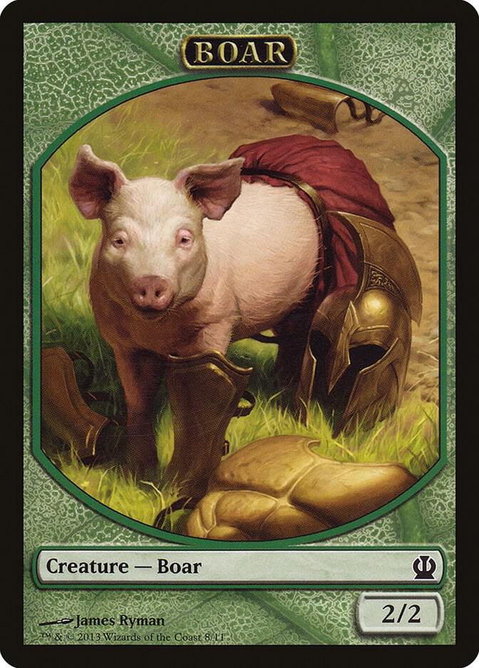 Boar Token 8 card from Theros