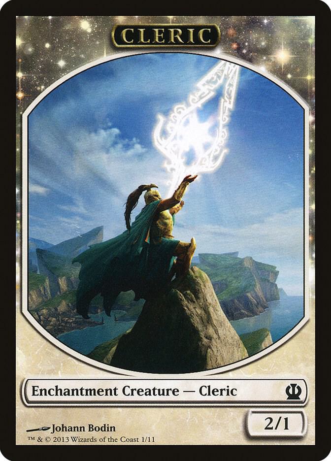 Cleric Token 1 card from Theros