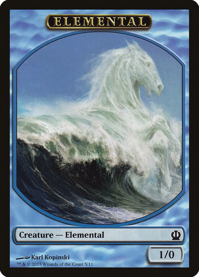 Elemental Token 5 card from Theros