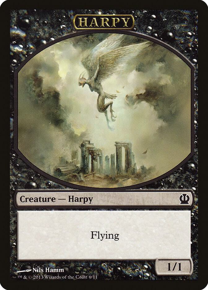 Harpy Token 6 card from Theros