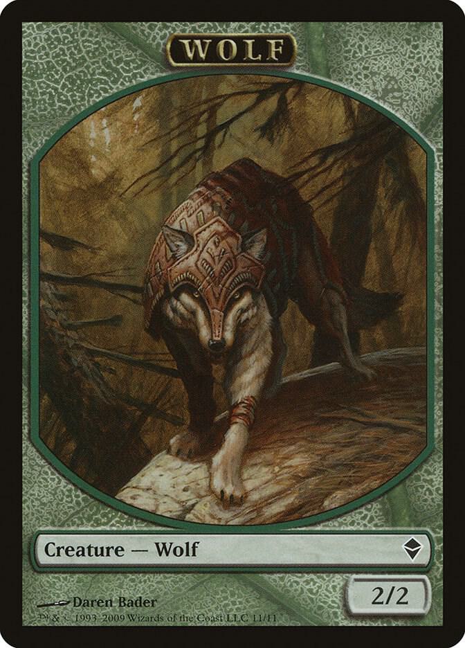 Wolf Token 11 card from Zendikar