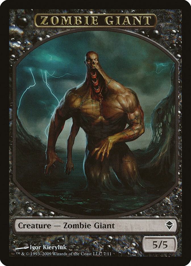 Zombie Giant Token 7 card from Zendikar