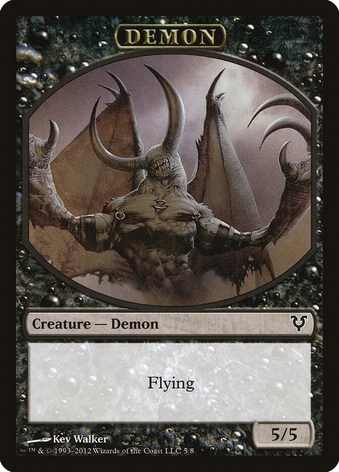 Demon Token 5 card from Avacyn Restored