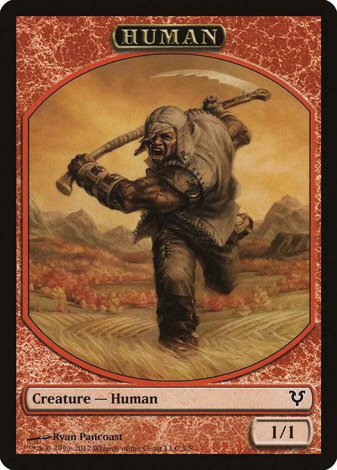 Human Token 7 card from Avacyn Restored
