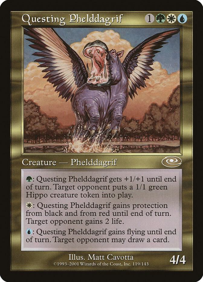 Questing Phelddagrif 119 card from Planeshift