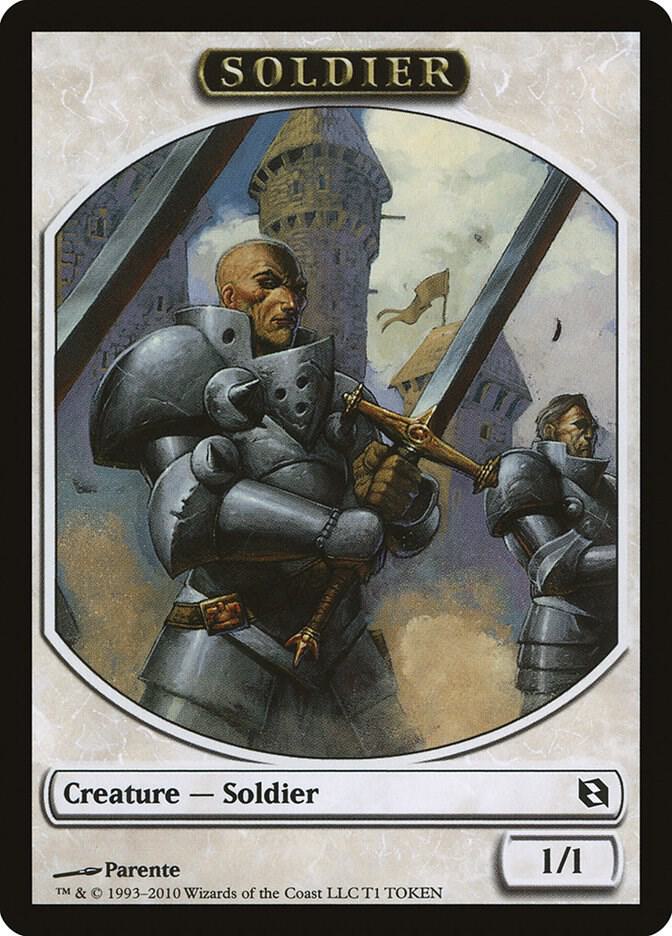 Soldier Token T1 card from Duel Decks: Elspeth vs. Tezzeret