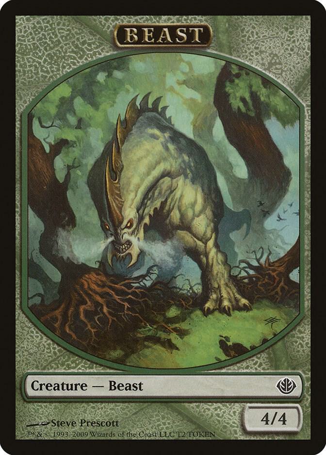 Beast Token (4/4) T2 card from Duel Decks: Garruk vs. Liliana