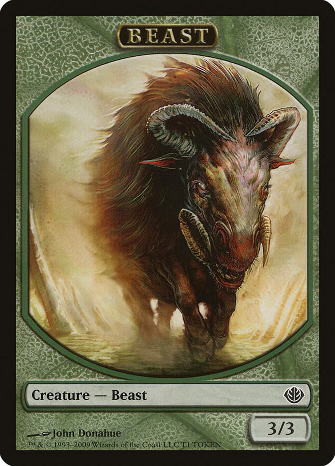 Beast Token (3/3) T1 card from Duel Decks: Garruk vs. Liliana
