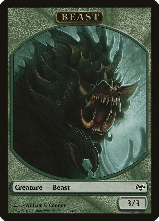 Beast Token 3 card from Eventide