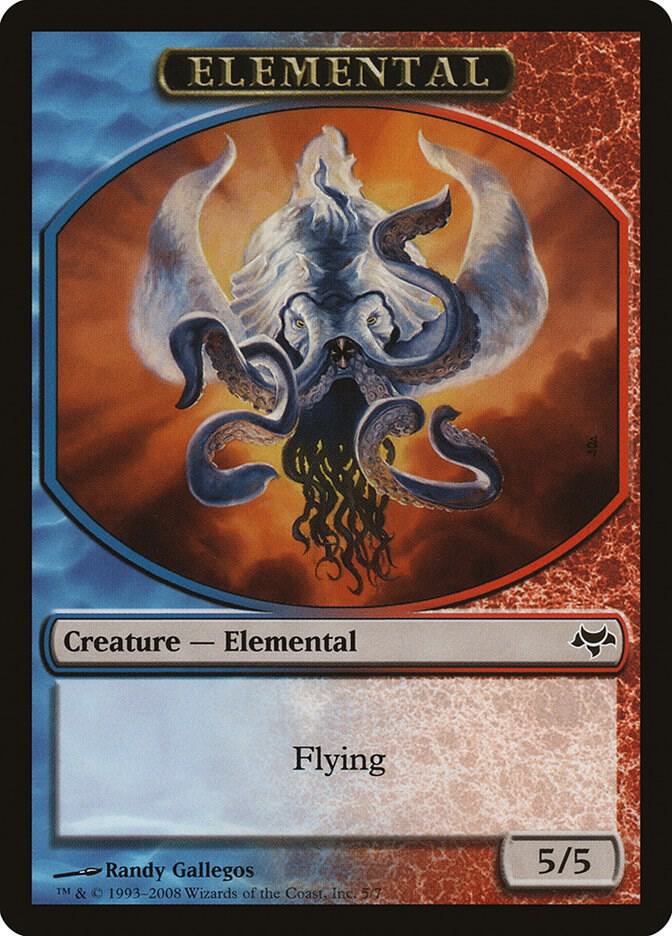 Elemental Token 5 card from Eventide