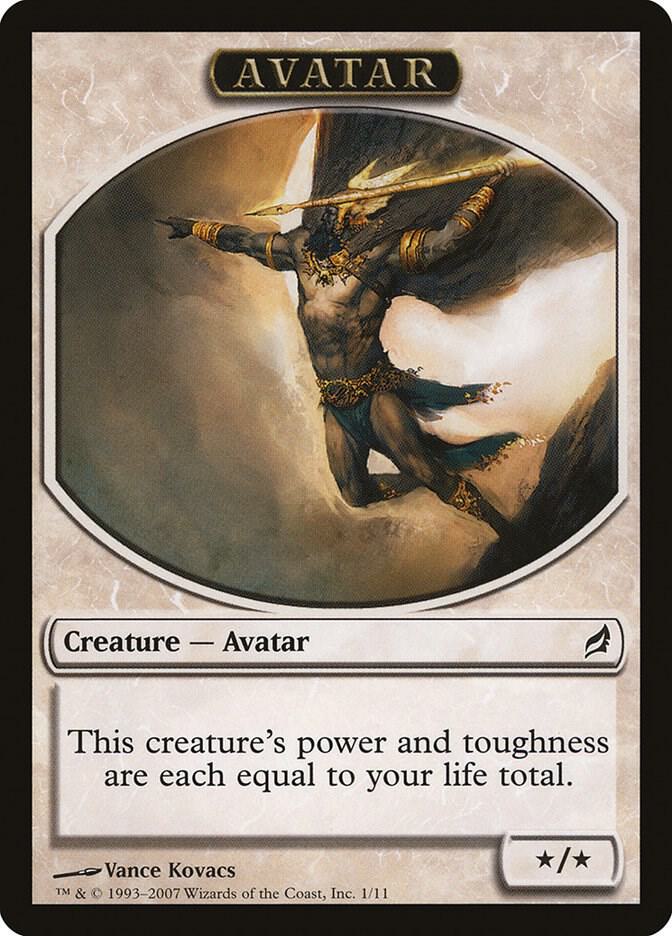 Avatar Token 1 card from Lorwyn