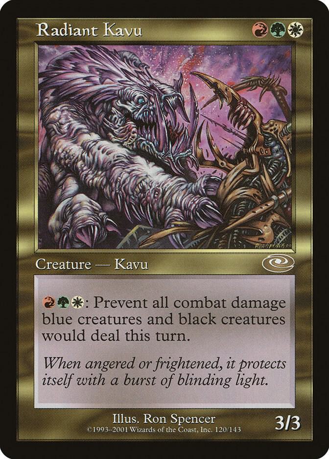 Radiant Kavu 120 card from Planeshift