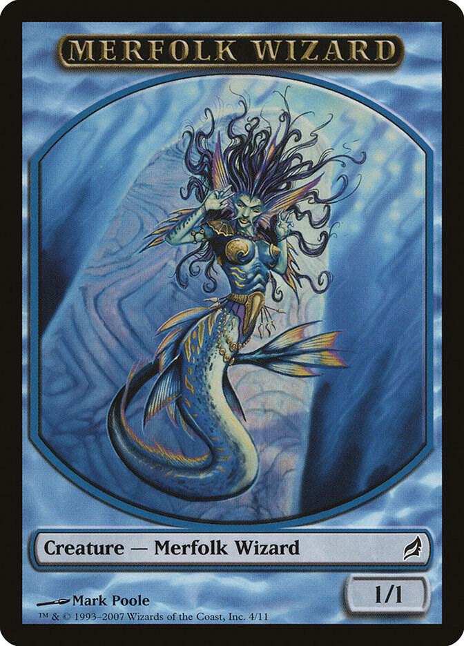 Merfolk Wizard Token 4 card from Lorwyn