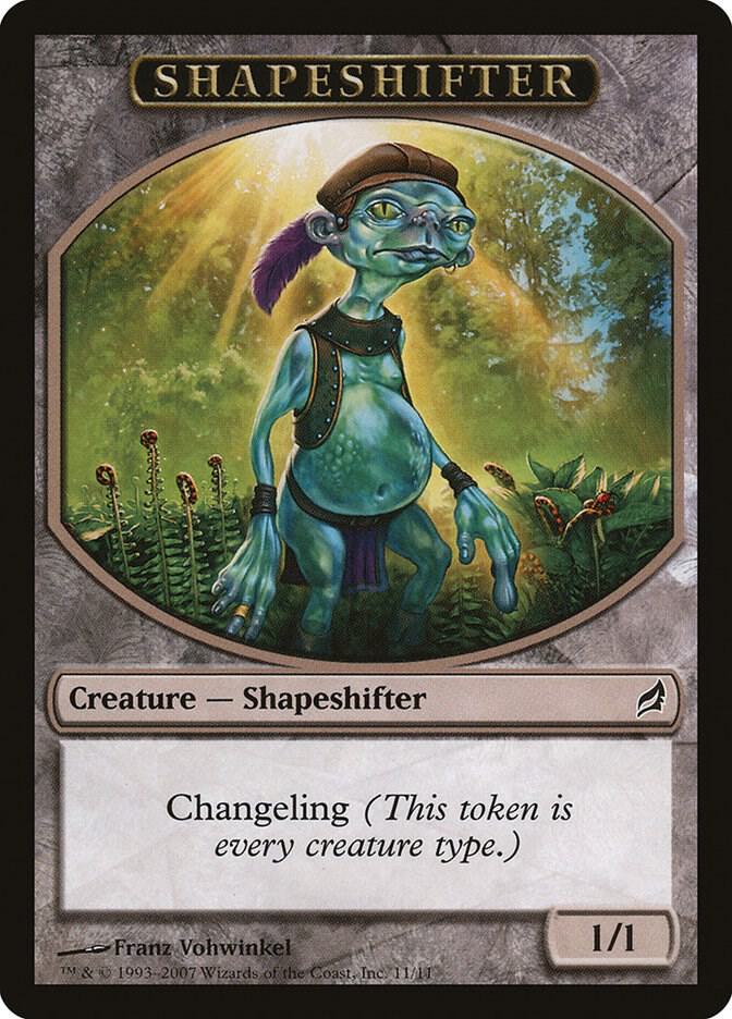Shapeshifter Token 11 card from Lorwyn