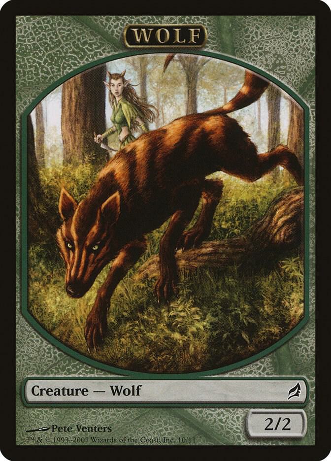 Wolf Token 10 card from Lorwyn