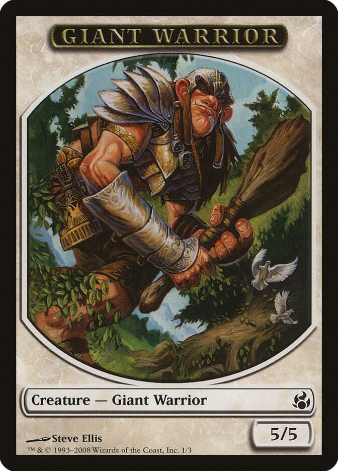 Giant Warrior Token 1 card from Morningtide