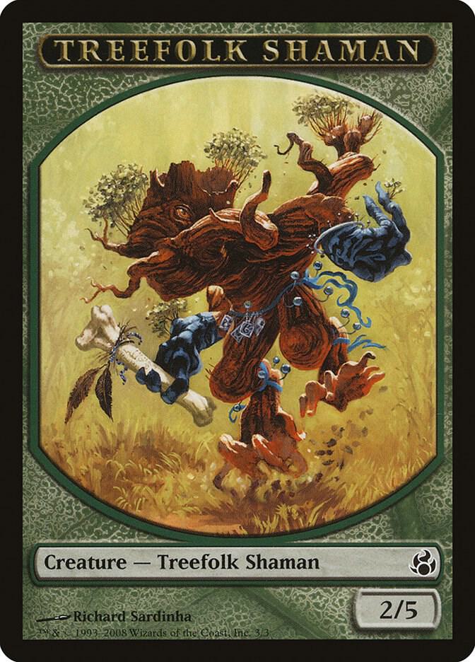 Treefolk Shaman Token 3 card from Morningtide