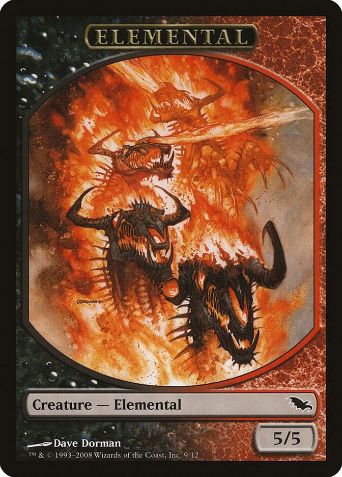 Elemental Token 9 card from Shadowmoor