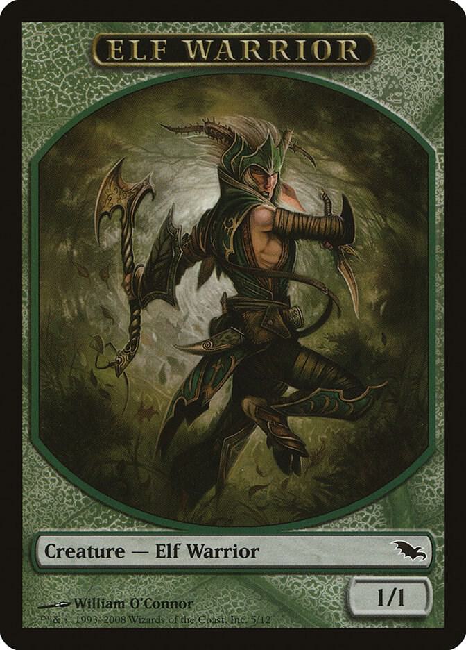 Elf Warrior Token 5 card from Shadowmoor