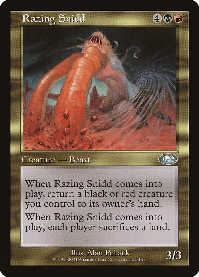 Razing Snidd 121 card from Planeshift