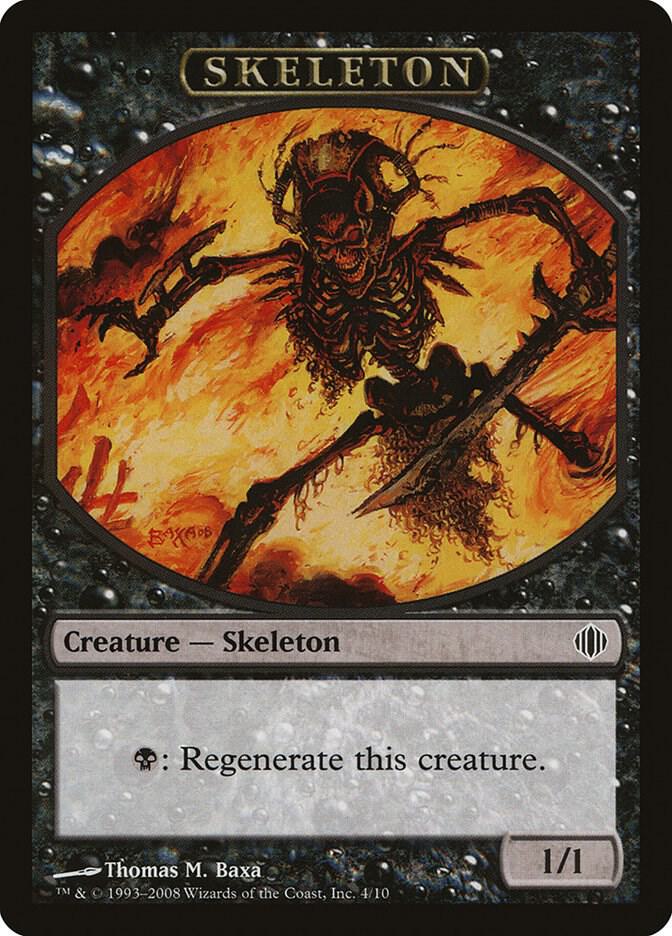 Skeleton Token 4 card from Shards of Alara