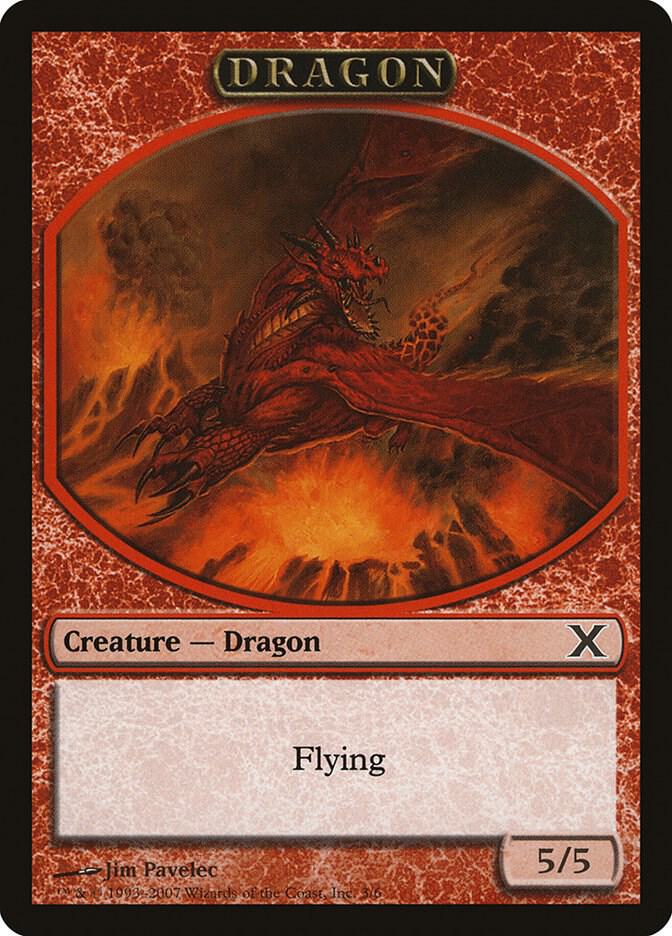 Dragon Token 3 card from 10th Edition