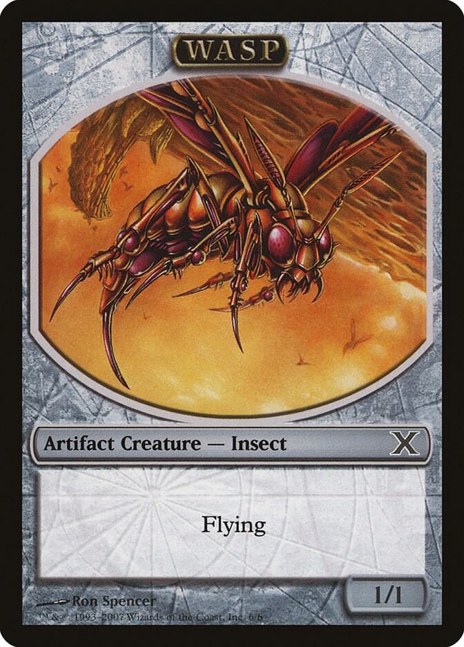 Wasp Token 6 card from 10th Edition