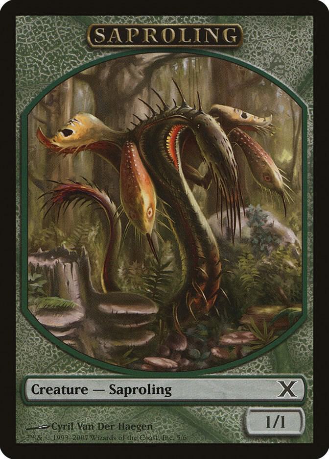 Saproling Token 5 card from 10th Edition