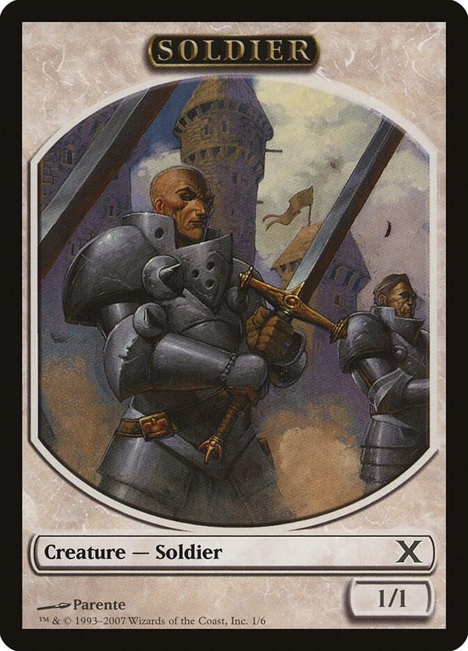 Soldier Token 1 card from 10th Edition