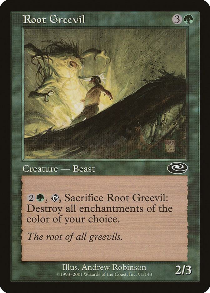 Root Greevil 91 card from Planeshift