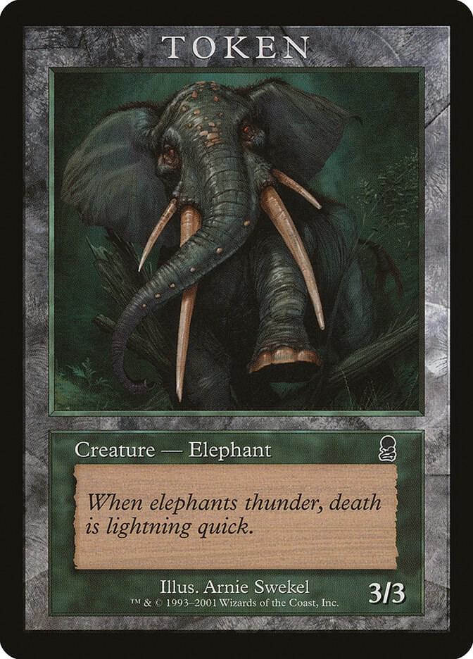 Elephant Token (ODY) card from Magic Player Rewards