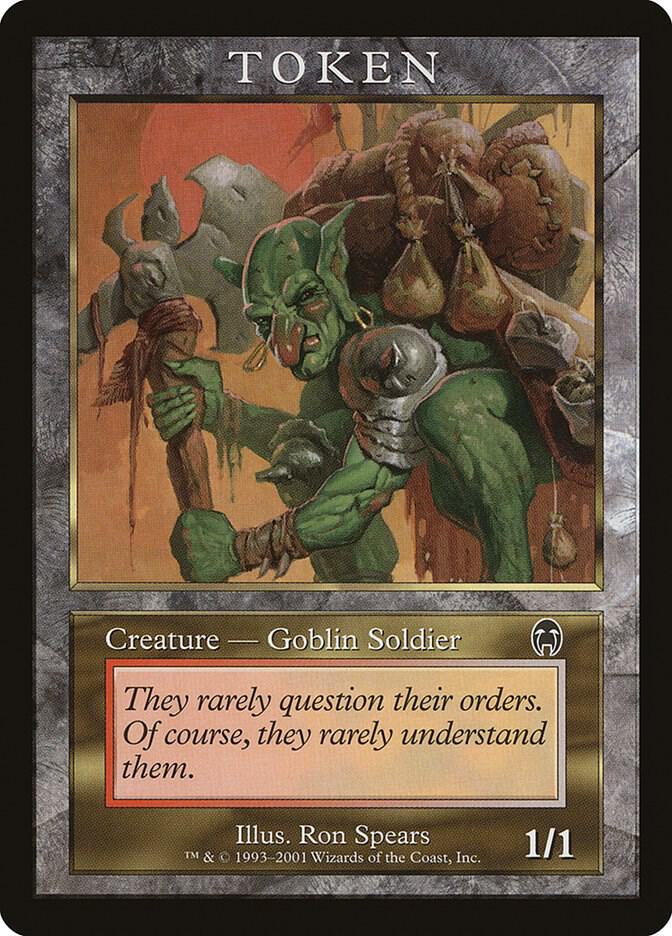 Goblin Soldier Token (APC) card from Magic Player Rewards