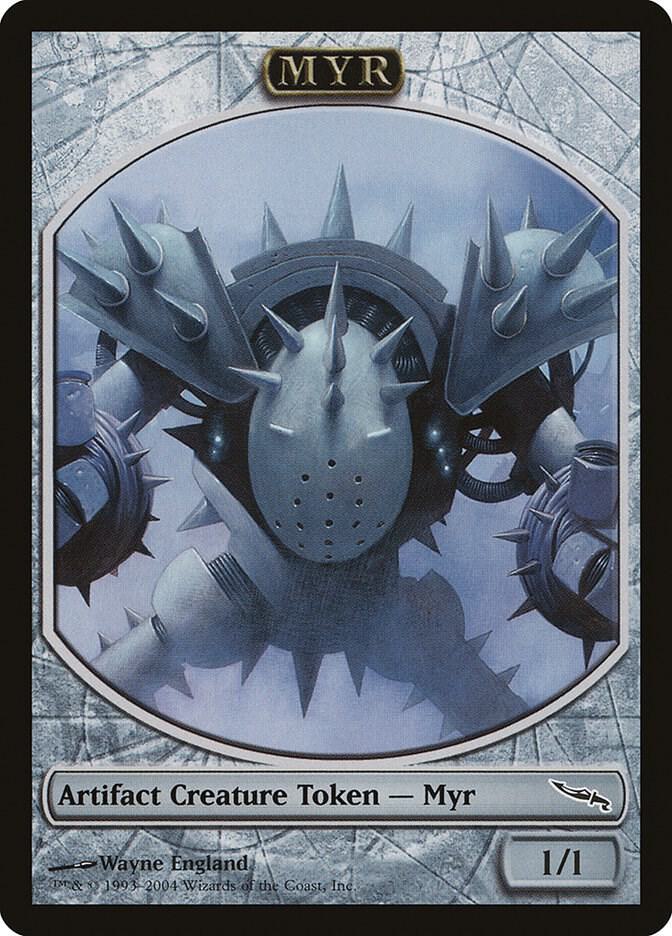 Myr Token (MRD) card from Magic Player Rewards