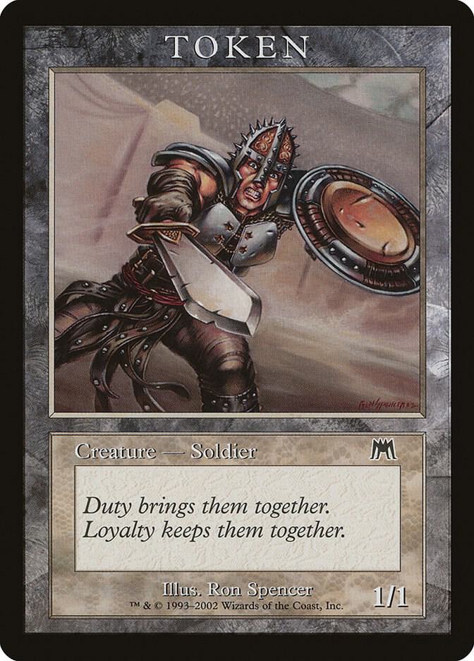 Soldier Token (ONS) card from Magic Player Rewards