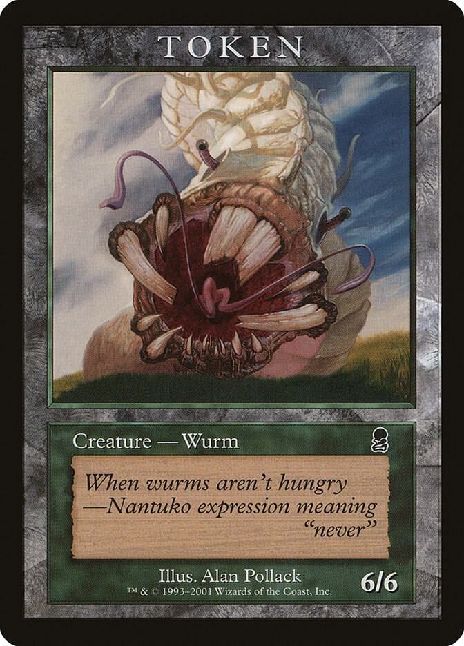 Wurm Token (ODY) card from Magic Player Rewards