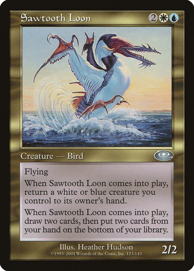 Sawtooth Loon 123 card from Planeshift