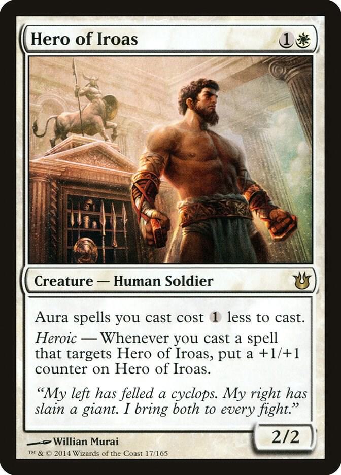 Hero of Iroas 17 card from Born of the Gods
