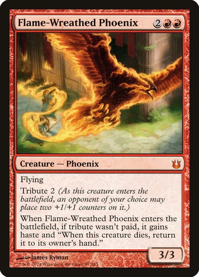Flame-Wreathed Phoenix 97 card from Born of the Gods