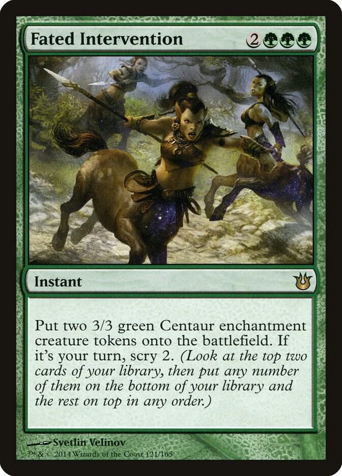 Fated Intervention 121 card from Born of the Gods