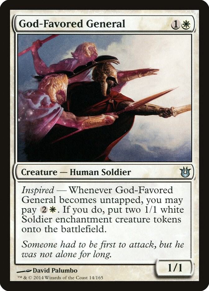 God-Favored General 14 card from Born of the Gods