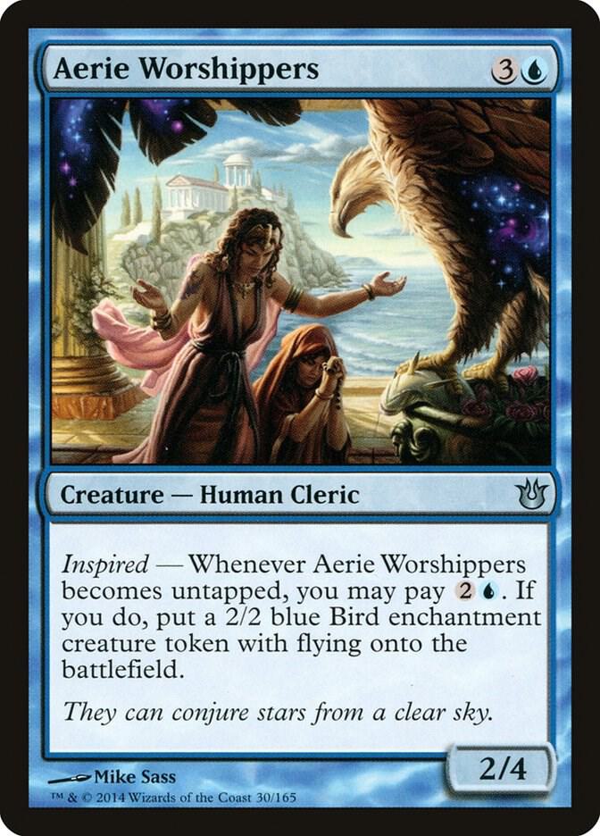 Aerie Worshippers 30 card from Born of the Gods